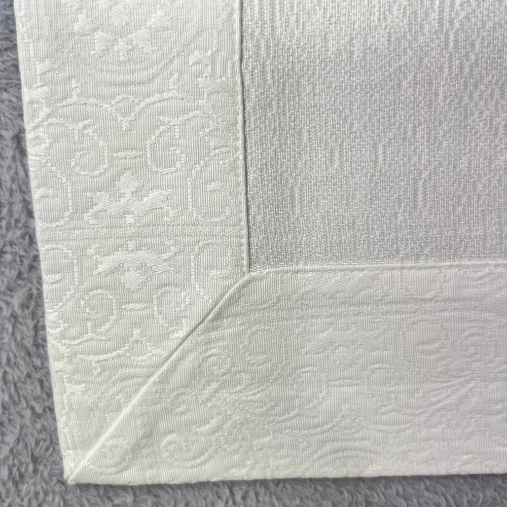 Vtg. Sferra Bros 100 Egyptian Cotton White Damask Jacquard Placemats Set of 10